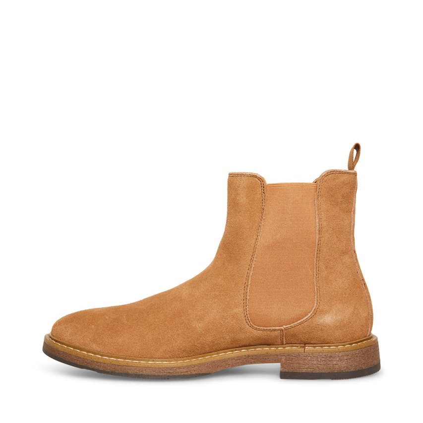 Botines Chelsea Steve Madden Pedro Gamuza Hombre Marrones | ES JGE290